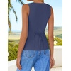 image:imageZESICA Womens Summer Business Casual Sleeveless Blazer VestNavy
