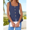 image:imageZESICA Womens Summer Business Casual Sleeveless Blazer VestNavy