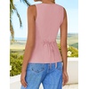 image:imageZESICA Womens Summer Business Casual Sleeveless Blazer VestPink