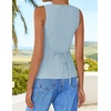 image:imageZESICA Womens Summer Business Casual Sleeveless Blazer VestSky