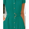 image:imageZESICA Womens Summer Button Midi Dress Casual Work DressesDark Green
