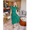 image:imageZESICA Womens Summer Button Midi Dress Casual Work DressesDark Green