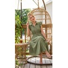 image:imageZESICA Womens Summer Button Midi Dress Casual Work DressesGreen