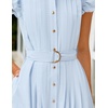 image:imageZESICA Womens Summer Button Midi Dress Casual Work DressesLight Blue
