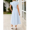 image:imageZESICA Womens Summer Button Midi Dress Casual Work DressesLight Blue