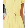 image:imageZESICA Womens Summer Button Midi Dress Casual Work DressesLight Yellow