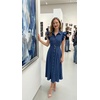 image:imageZESICA Womens Summer Button Midi Dress Casual Work DressesNavy