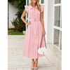 image:imageZESICA Womens Summer Button Midi Dress Casual Work DressesPink