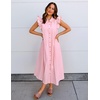 image:imageZESICA Womens Summer Button Midi Dress Casual Work DressesPink