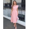 image:imageZESICA Womens Summer Button Midi Dress Casual Work DressesPink