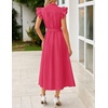 image:imageZESICA Womens Summer Button Midi Dress Casual Work DressesRose Pink