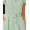 image:imageZESICA Womens Summer Button Midi Dress Casual Work DressesSage