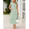 image:imageZESICA Womens Summer Button Midi Dress Casual Work DressesSage
