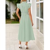 image:imageZESICA Womens Summer Button Midi Dress Casual Work DressesSage
