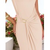 image:imageZESICA Womens Summer Cap Sleeve Wedding Guest Cocktail Midi DressApricot