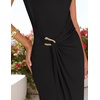 image:imageZESICA Womens Summer Cap Sleeve Wedding Guest Cocktail Midi DressBlack