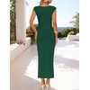 image:imageZESICA Womens Summer Cap Sleeve Wedding Guest Cocktail Midi DressDeepgreen