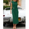 image:imageZESICA Womens Summer Cap Sleeve Wedding Guest Cocktail Midi DressDeepgreen