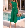 image:imageZESICA Womens Summer Cap Sleeve Wedding Guest Cocktail Midi DressGreen