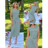 image:imageZESICA Womens Summer Cap Sleeve Wedding Guest Cocktail Midi DressGreygreen