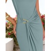 image:imageZESICA Womens Summer Cap Sleeve Wedding Guest Cocktail Midi DressGreygreen