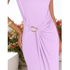 image:imageZESICA Womens Summer Cap Sleeve Wedding Guest Cocktail Midi DressLight Purple