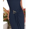 image:imageZESICA Womens Summer Cap Sleeve Wedding Guest Cocktail Midi DressNavy