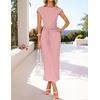 image:imageZESICA Womens Summer Cap Sleeve Wedding Guest Cocktail Midi DressPink