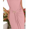 image:imageZESICA Womens Summer Cap Sleeve Wedding Guest Cocktail Midi DressPink