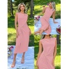 image:imageZESICA Womens Summer Cap Sleeve Wedding Guest Cocktail Midi DressPink