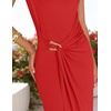image:imageZESICA Womens Summer Cap Sleeve Wedding Guest Cocktail Midi DressRed