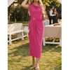 image:imageZESICA Womens Summer Cap Sleeve Wedding Guest Cocktail Midi DressRose
