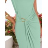 image:imageZESICA Womens Summer Cap Sleeve Wedding Guest Cocktail Midi DressSage