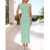 image:imageZESICA Womens Summer Cap Sleeve Wedding Guest Cocktail Midi DressSage