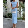 image:imageZESICA Womens Summer Cap Sleeve Wedding Guest Cocktail Midi DressSky