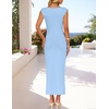 image:imageZESICA Womens Summer Cap Sleeve Wedding Guest Cocktail Midi DressSky