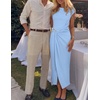 image:imageZESICA Womens Summer Cap Sleeve Wedding Guest Cocktail Midi DressSky