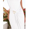 image:imageZESICA Womens Summer Cap Sleeve Wedding Guest Cocktail Midi DressWhite