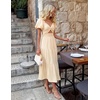 image:imageZESICA Womens Summer Casual Cutout Flowy Vacation Maxi DressApricot