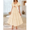 image:imageZESICA Womens Summer Casual Cutout Flowy Vacation Maxi DressApricot