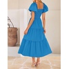 image:imageZESICA Womens Summer Casual Cutout Flowy Vacation Maxi DressCobalt