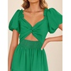image:imageZESICA Womens Summer Casual Cutout Flowy Vacation Maxi DressGreen