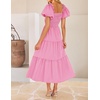 image:imageZESICA Womens Summer Casual Cutout Flowy Vacation Maxi DressHot Pink