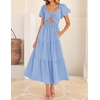 image:imageZESICA Womens Summer Casual Cutout Flowy Vacation Maxi DressLight Blue