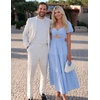 image:imageZESICA Womens Summer Casual Cutout Flowy Vacation Maxi DressLight Blue