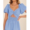 image:imageZESICA Womens Summer Casual Cutout Flowy Vacation Maxi DressLight Blue