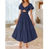 image:imageZESICA Womens Summer Casual Cutout Flowy Vacation Maxi DressNavy