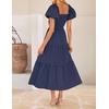 image:imageZESICA Womens Summer Casual Cutout Flowy Vacation Maxi DressNavy