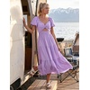 image:imageZESICA Womens Summer Casual Cutout Flowy Vacation Maxi DressPurple
