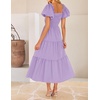 image:imageZESICA Womens Summer Casual Cutout Flowy Vacation Maxi DressPurple